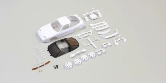 Kyosho Body Shell - Nissan 180Sx Mini-Z + Rims (White Body) 4 Kyosho Body Shell - Nissan 180Sx Mini-Z + Rims (White Body) - Image 2
