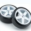 KYOSHO Pre-Glued Drift Tyres FZ02 5-Spoke White 1:10 Fazer 2.0 (2) -Kyosho Sales Shop 343183img 0