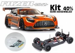 Kyosho Fazer MK2 Chassis Kit With Mercedes AMG GT3 Clear Bodyshell ** CLEARANCE ** -Kyosho Sales Shop K 34441B 4be1