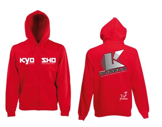Kyosho Zip Hoodie 2022 Red (M-size) 3 Kyosho Zip Hoodie 2022 Red (M-size)