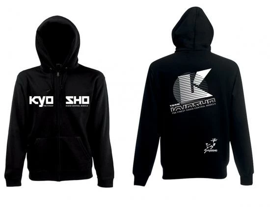 Kyosho Zip Hoodie 2022 Black (L-size) 3 Kyosho Zip Hoodie 2022 Black (L-size)