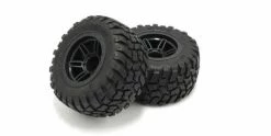 Kyosho Tyres On Rage 2.0 Black Wheels (2)