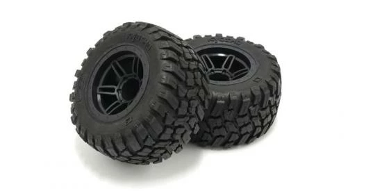 Kyosho Tyres On Rage 2.0 Black Wheels (2) 3 Kyosho Tyres On Rage 2.0 Black Wheels (2)