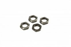 Kyosho Serrated 1:8 Wheel Nuts (4) - Gun Metal