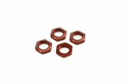 Kyosho Serrated 1:8 Wheel Nuts (4) - Red