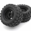 Pre-Glued Tyres On Black Wheels Kyosho Mad Wagon VE (2) -Kyosho Sales Shop K KBTH001BK 0