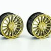 Kyosho Wheel 15-Spoke (2) 24mm Gold Fw06