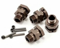 Kyosho Wheel Hub (Gun Metal - L) St-Rr Evo (4)