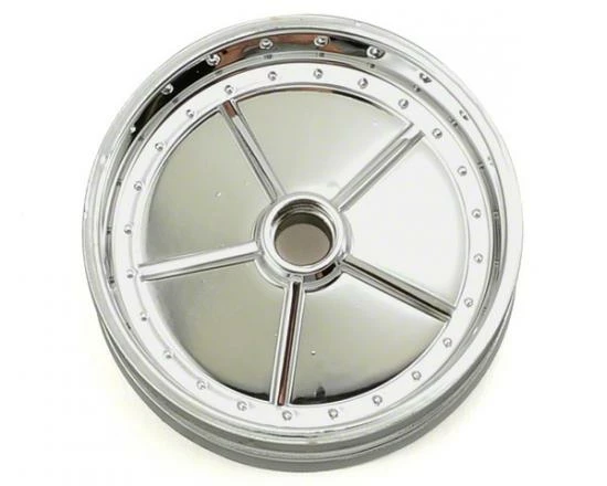Kyosho Front Wheel (2) Scorpion 2014 - Shiny Chrome 4 Kyosho Front Wheel (2) Scorpion 2014 - Shiny Chrome - Image 2
