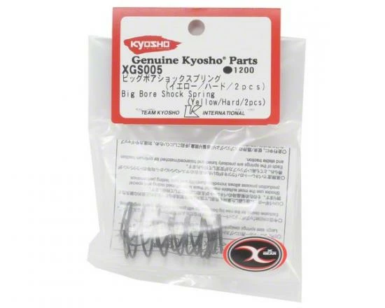 Kyosho Big Bore Shock Springs Hard Yellow (2) S-Size W5303V ** CLEARANCE ** 4 Kyosho Big Bore Shock Springs Hard Yellow (2) S-Size W5303V ** CLEARANCE ** - Image 2